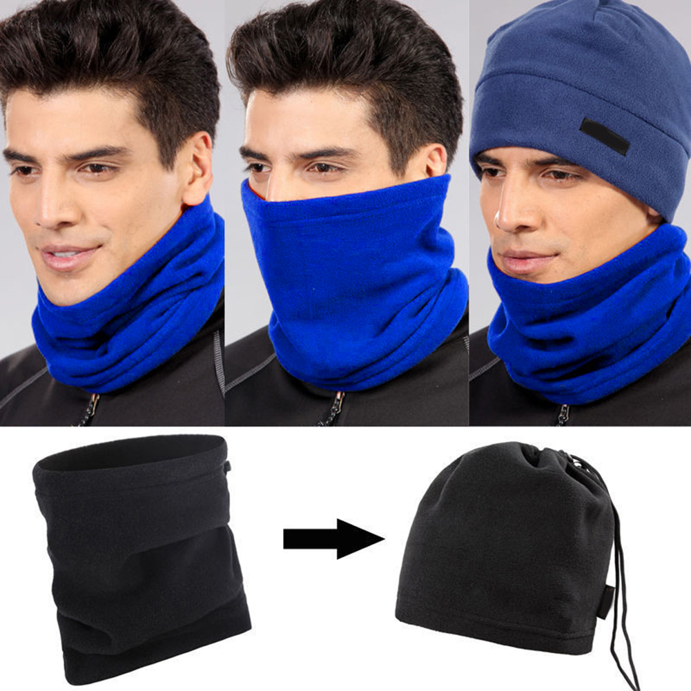Fairnull Polar Fleece Thermal Neck Warmer Winter Sports Gaiter Face Mask Snood Hat Scarf